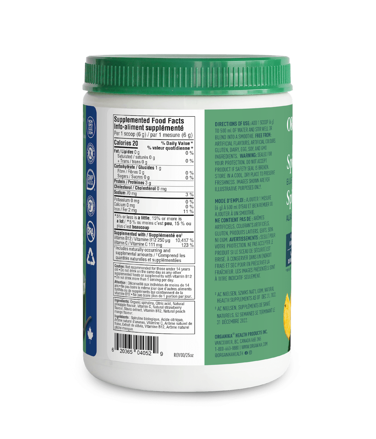 Tropical Fruit Punch Spirulina + B12