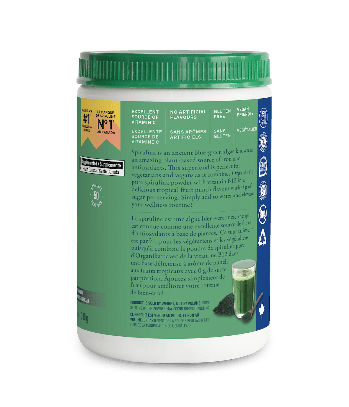 Tropical Fruit Punch Spirulina + B12