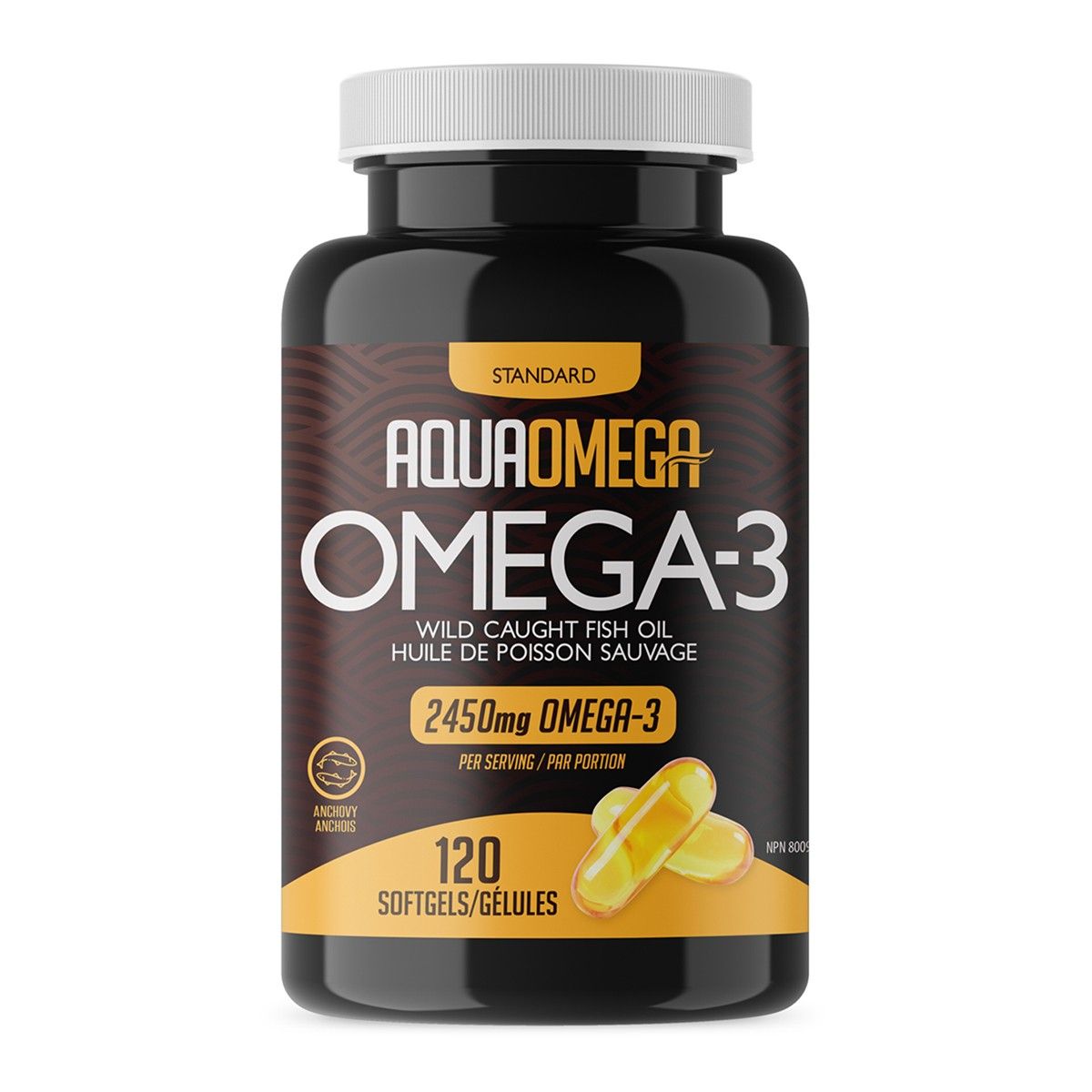 Standard Omega-3 Wild Caught Fish Oil Softegels