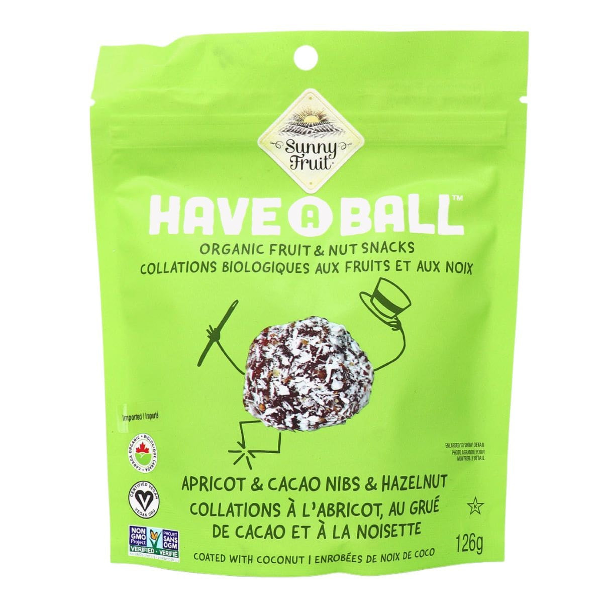 Organic Apricot and Cacao Hazelnut Have a Ball