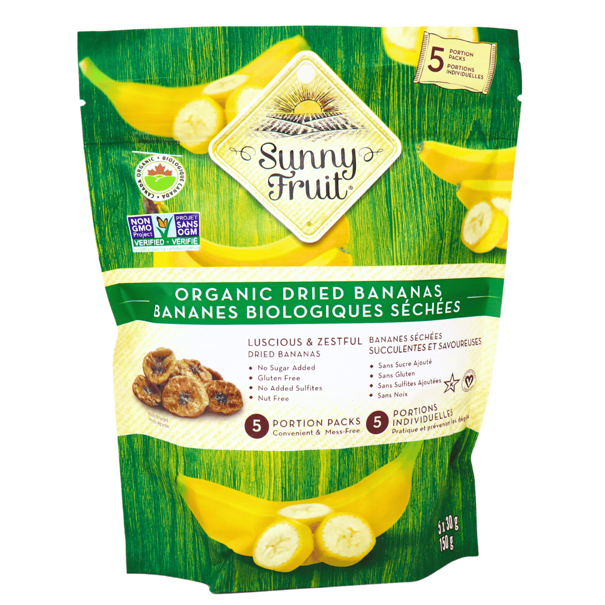 Org Portion Packed Dried Bananas