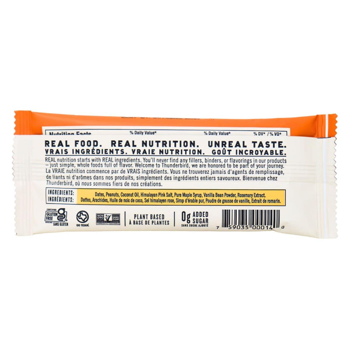 Thunderbird Crunchy Peanut Sea Salt Bar