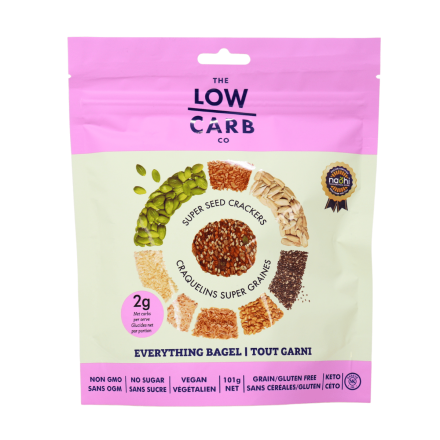 The Low Carb Co. Everything Bagel Crackers