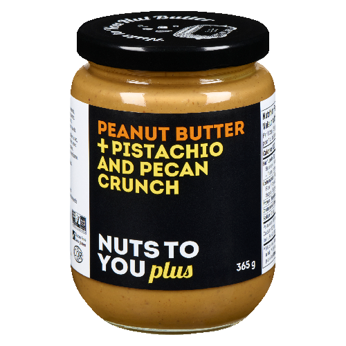 Peanut Butter + Pistachio and Pecan Crunch