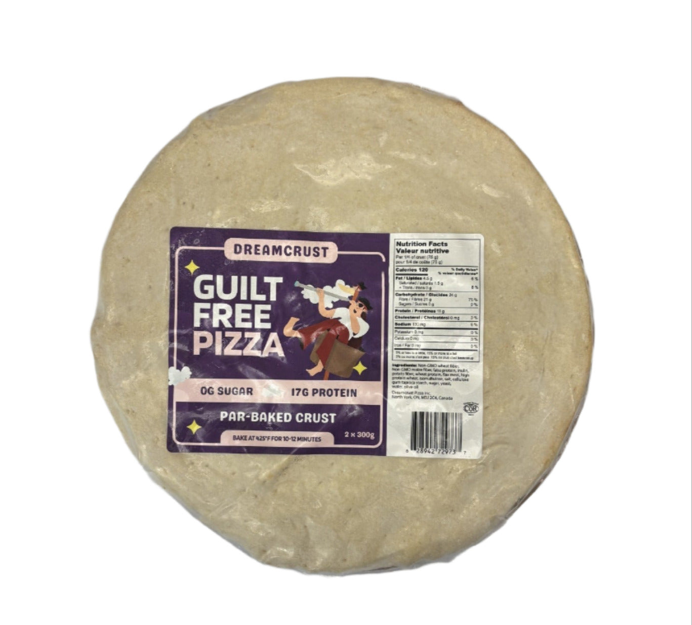 Guilt-Free Par-Baked Pizza Crusts