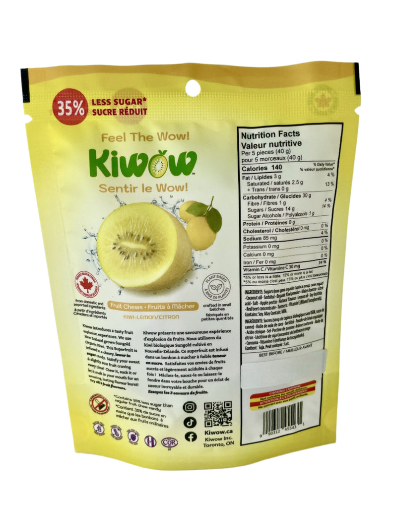 Kiwi Lemon Nutritional Kiwi Chews
