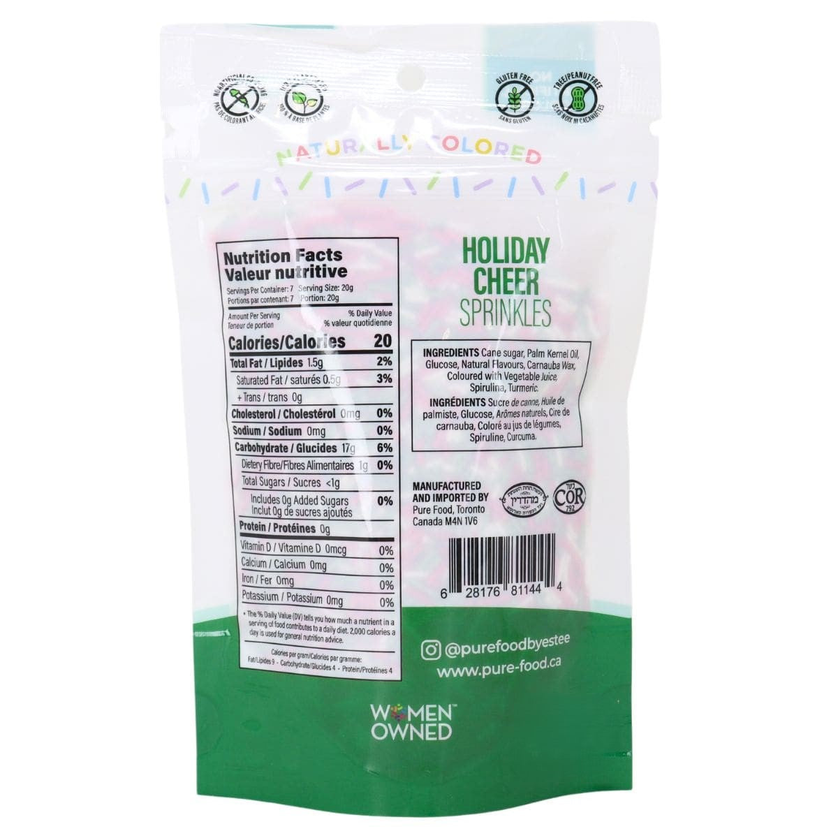 Holiday Cheer Naturally Colored Sprinkles