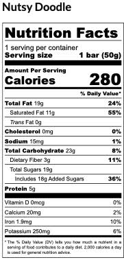 Nutsy Doodle Chocolate Peanut Bar