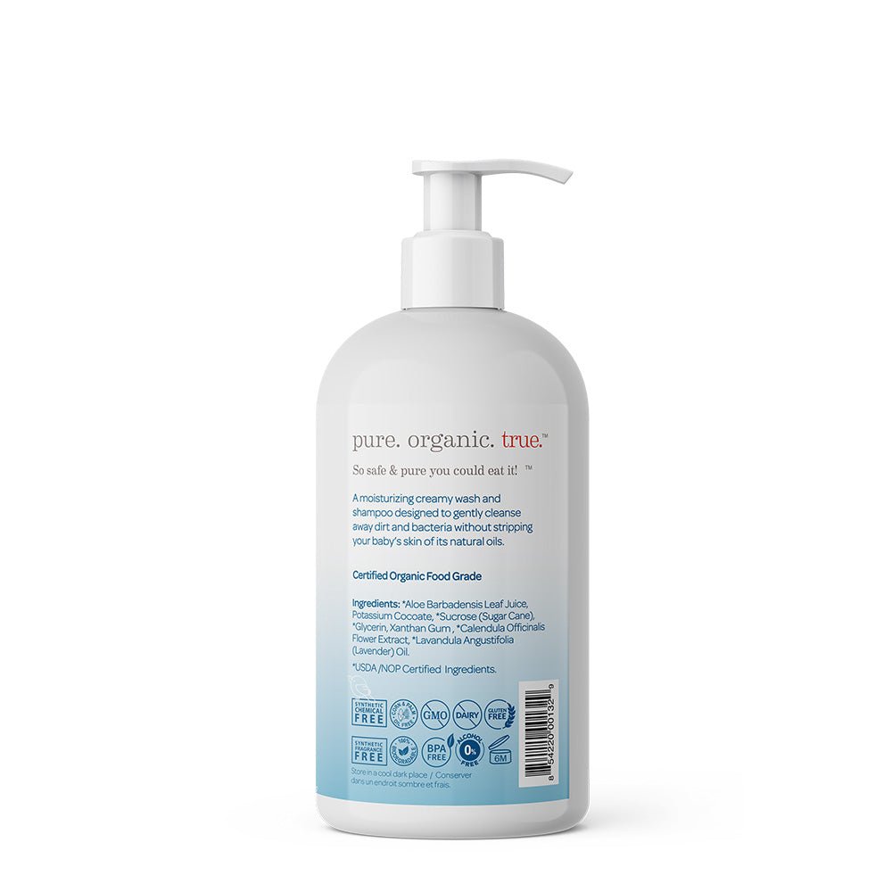 Organic Hypoallergenic French Lavender Shampoo & Baby Wash