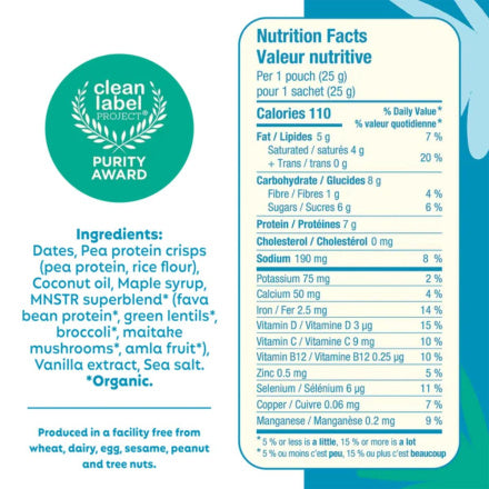 Wellness Monster Gluten-Free Vanilla Bean Power Bites with Superfoods