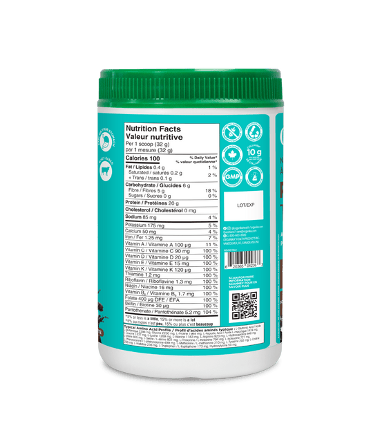 Organika Chocolate Whey-Based All-in-One Protein