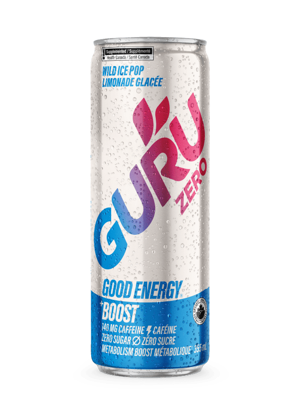Guru Organic Zero Sugar WIld Ice Pop Energy Drink