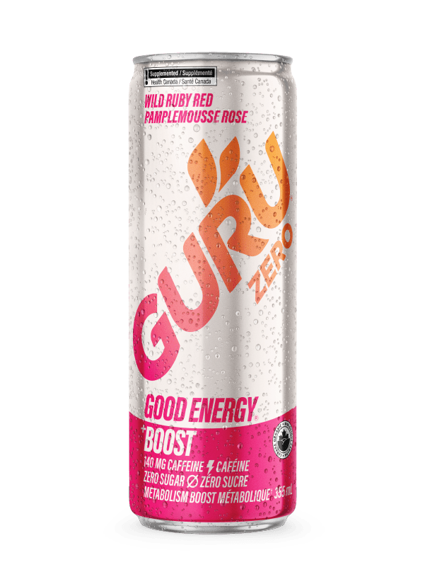 Guru Organic Zero Sugar Wild Ruby Red Energy Drink