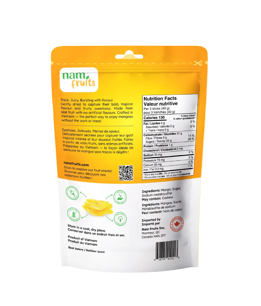 Nam Fruits Dried Mango Slices