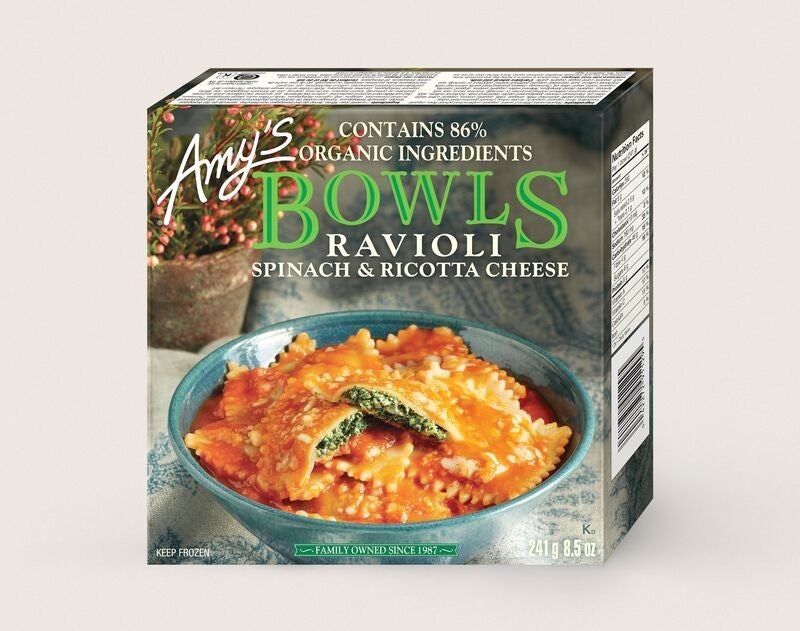 Spinach & Ricotta Cheese Ravioli Bowl
