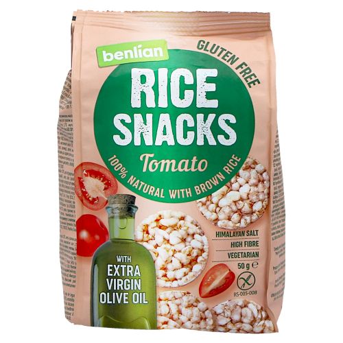Olive Oil & Tomato Rice Snacks