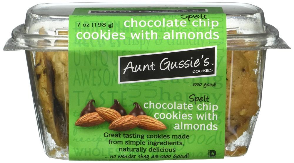 Aunt Gussie's Chocolate Chip Almond Cookies Sugar Free