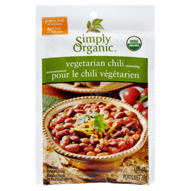 Organic Vegetable Chili Seasoning