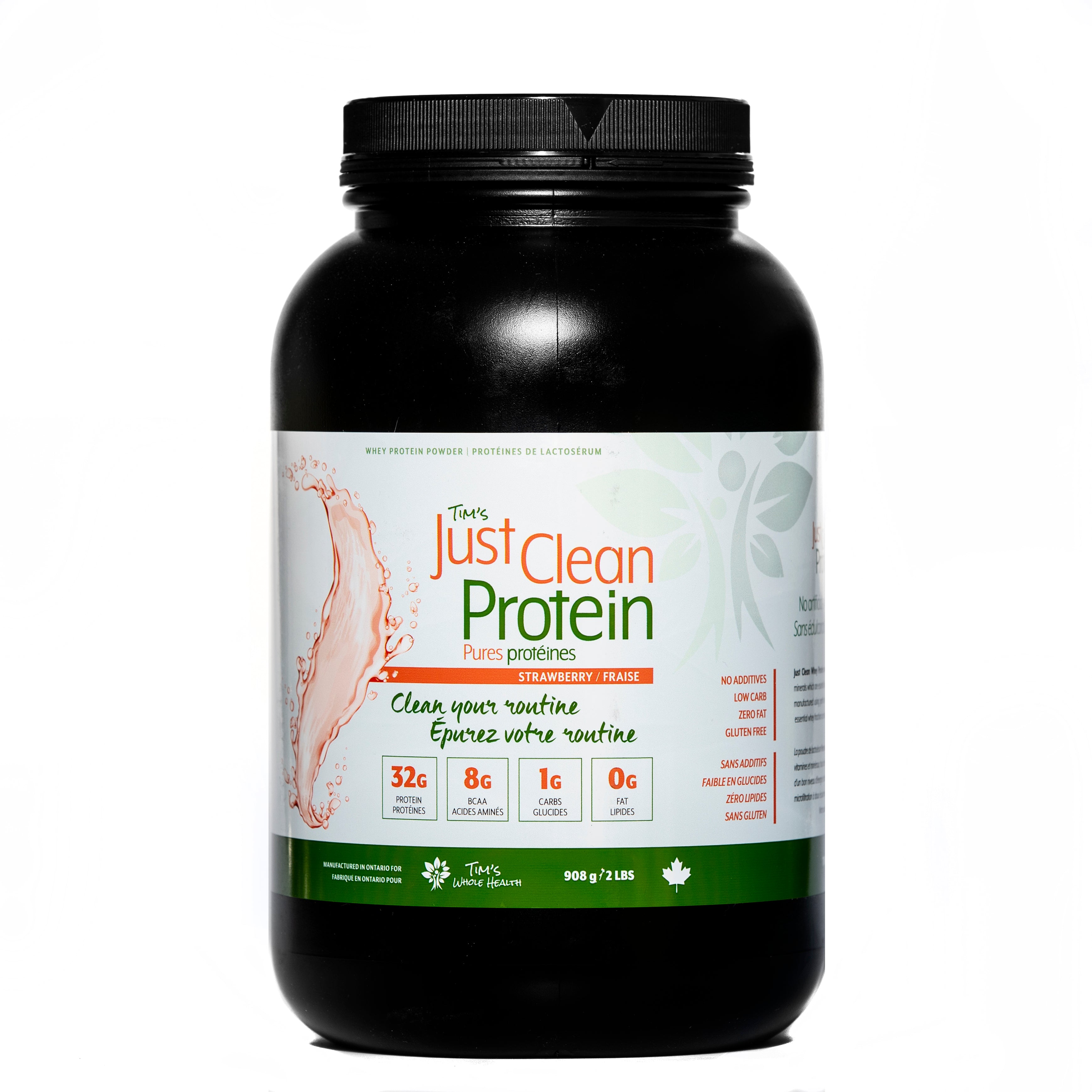 Just Clean Protein Strawberry Whey Isolate