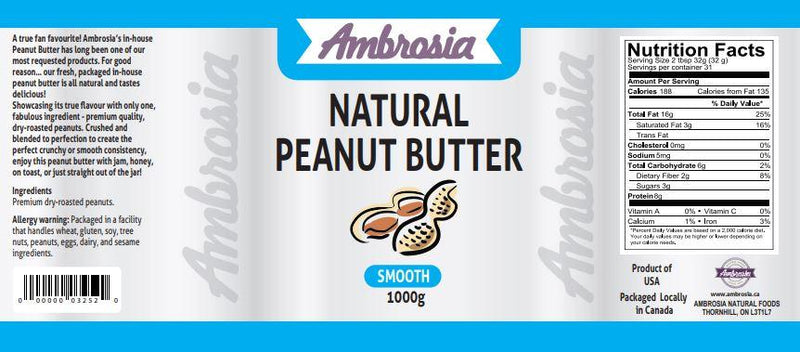 Natural Smooth Peanut Butter