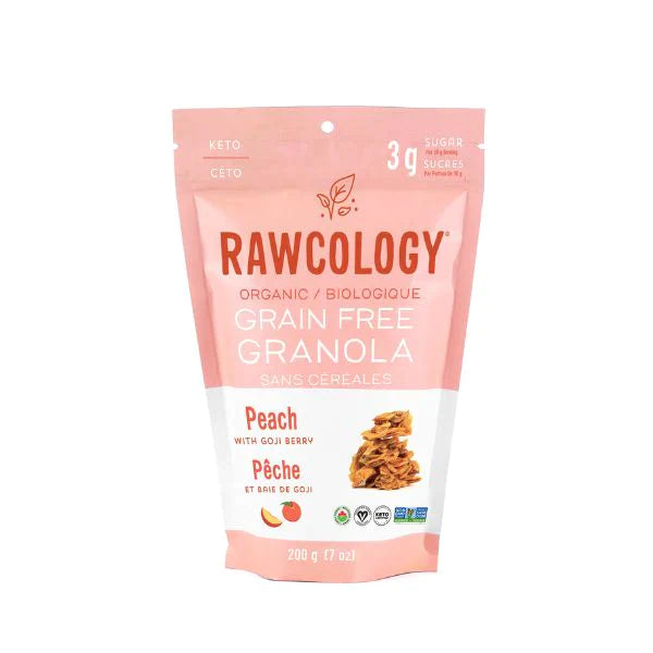 Organic Peach Crunch Raw Grain Free Granola