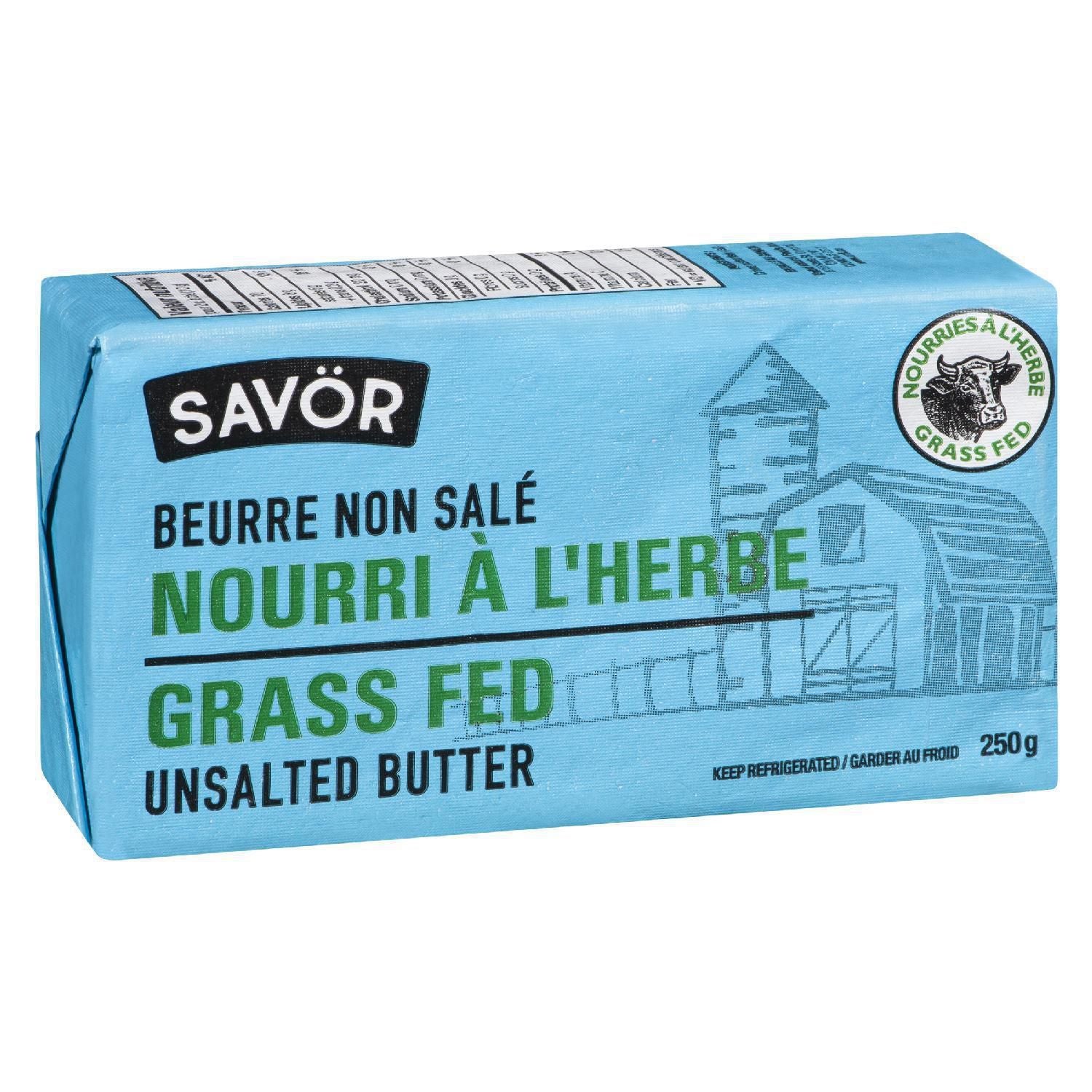 Savor Grass Fed Unsalted Butter