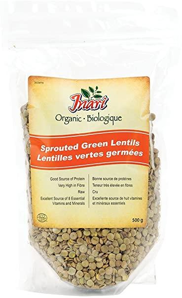 Sprouted Green Lentils