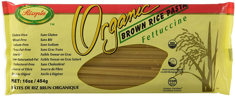 Organic Gluten Free  Brown Rice Fettuccine