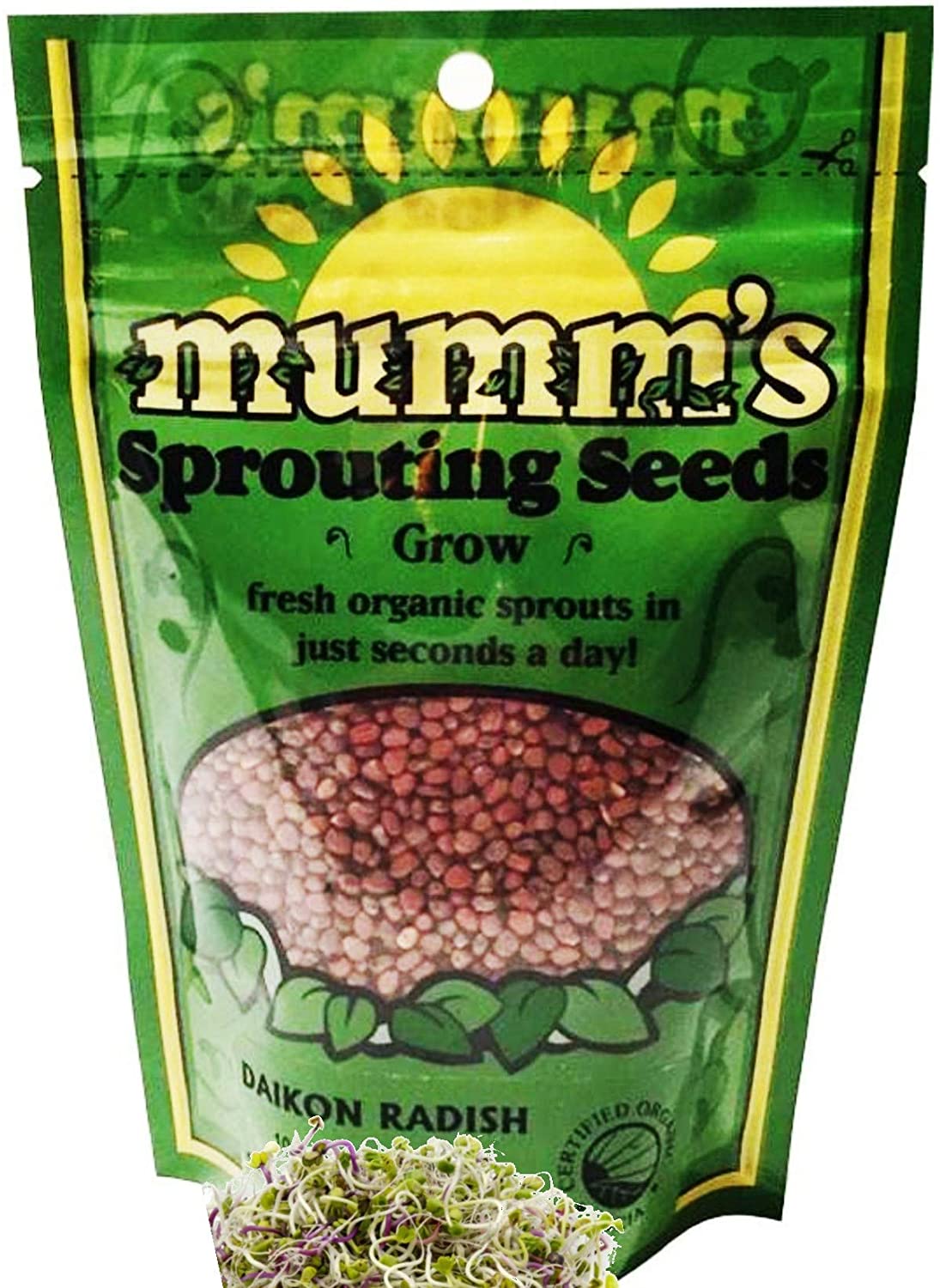 Mumm's Sprouting Seeds Daikon Radish Sprouting