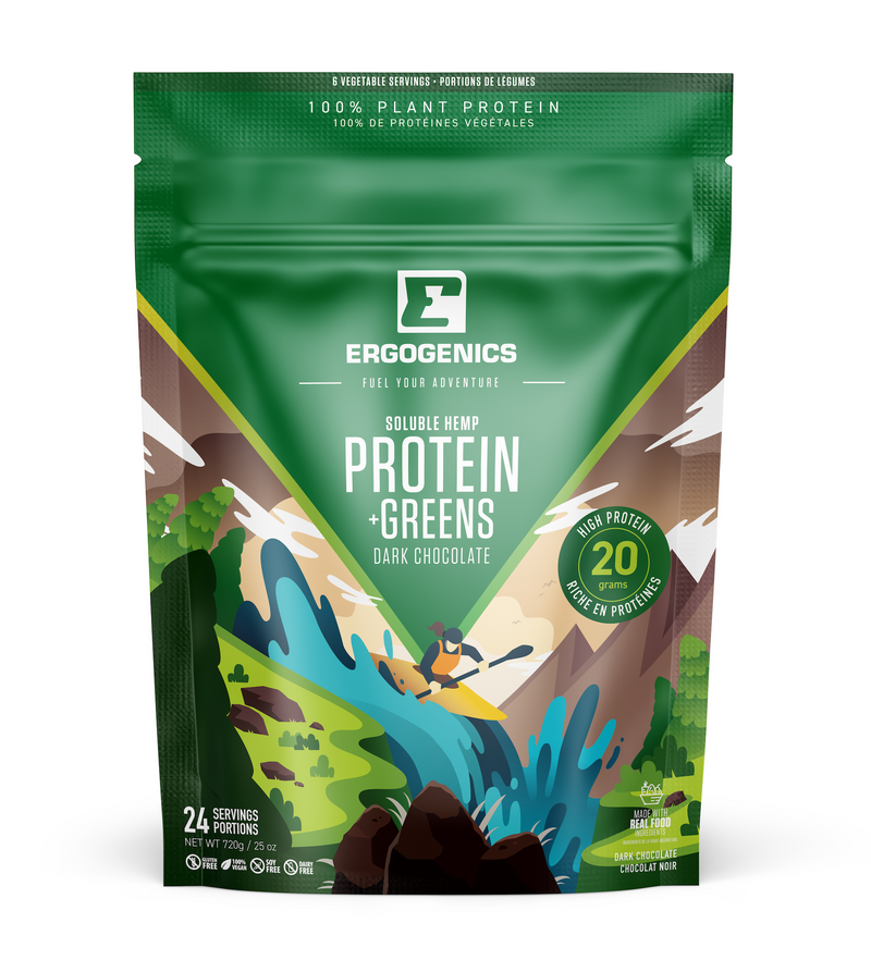Organic Dark Chocolate Hemp Protein + Greens