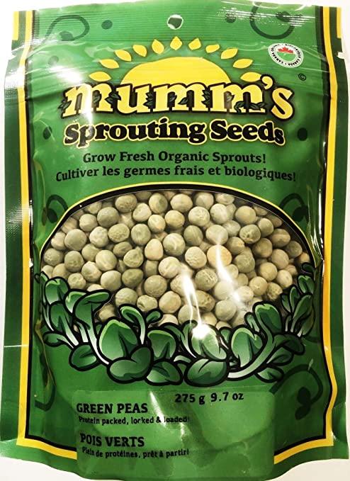 Green Peas Sprouting Seeds