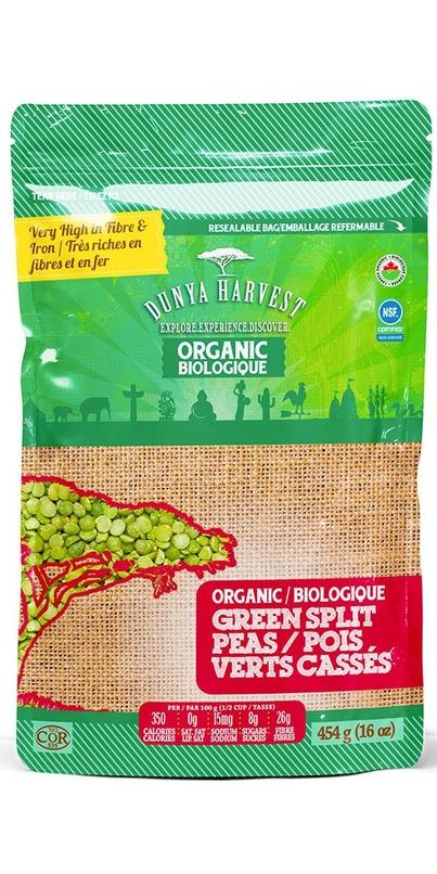 Organic Green Split Beans