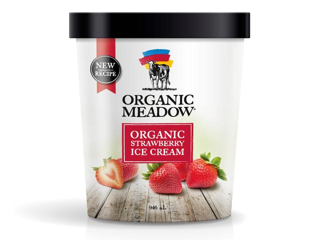 Organic Strawberry Ice Cream