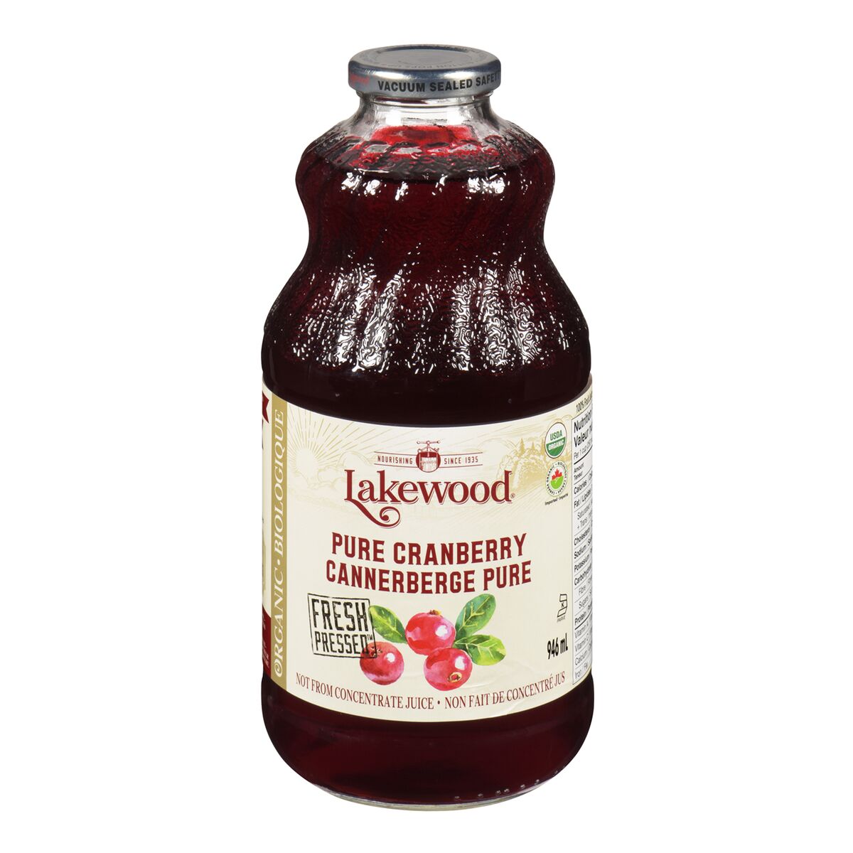 Organic Pure Cranberry Juice