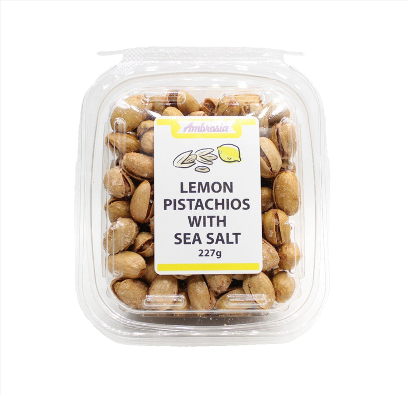 Lemon Pistachios with Sea Salt