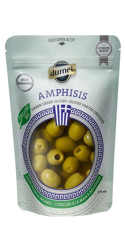 Amphisis Pitted Green Greek Olives