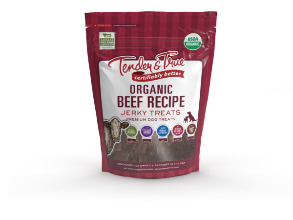 Organic Beef Recipe Jerky Premium Dog Treats