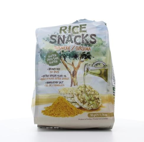 Olive Oil & Turmeric Rice Snacks