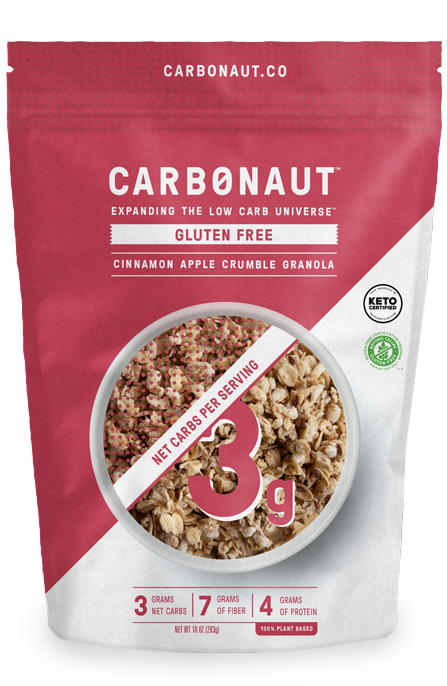 Low Carb Gluten Free Cinnamon Apple Crumble Granola