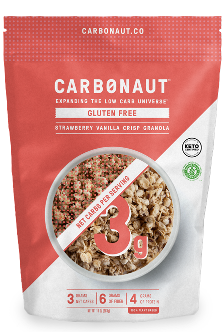 Low Carb Gluten Free Strawberry Vanilla Crisp Granola