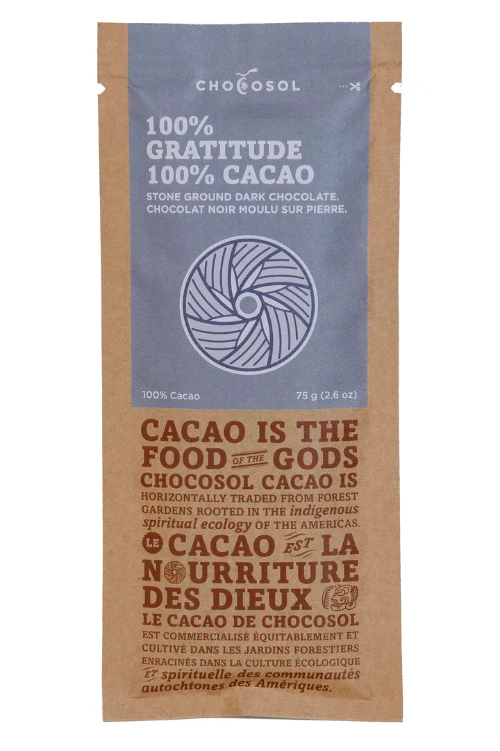 100% Gratitude Dark Chocolate