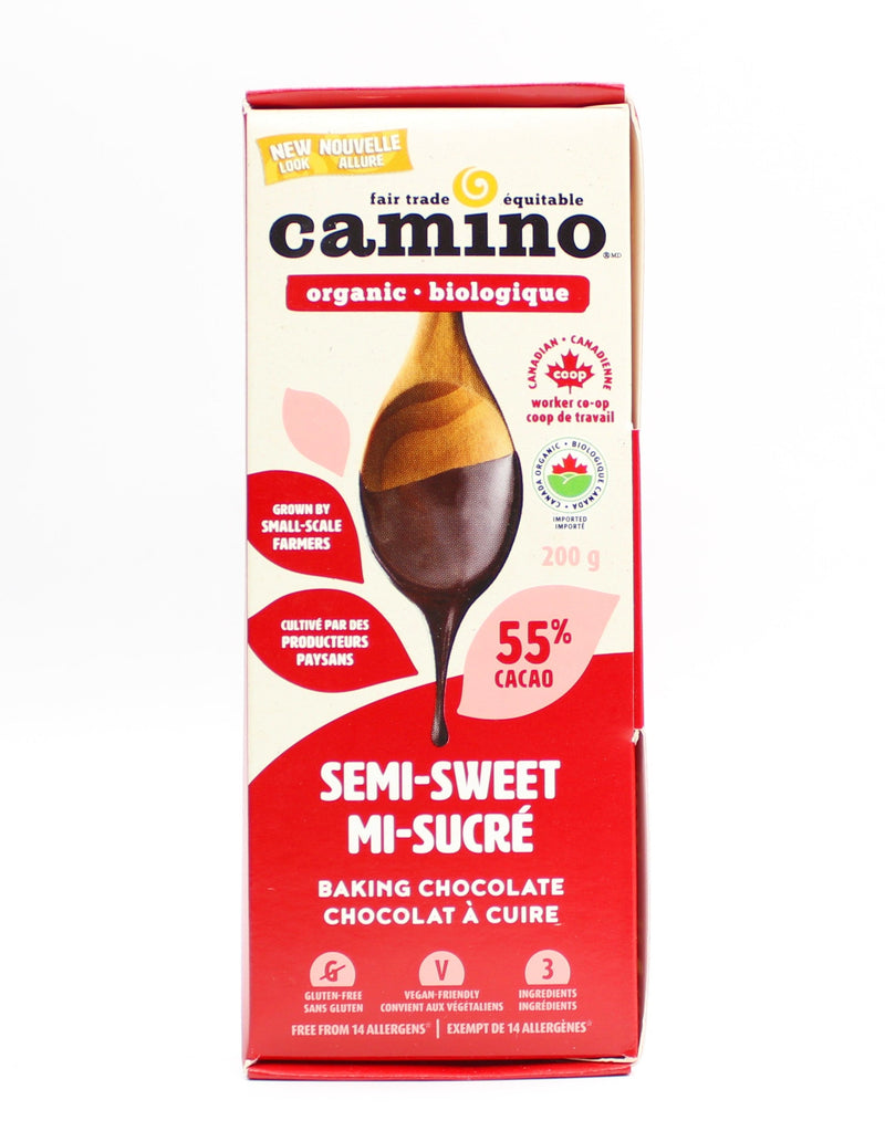 Organic Semi-sweet 55% Cacao Baking Chocolate