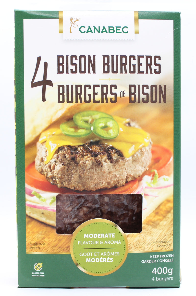 4 Bison Burgers