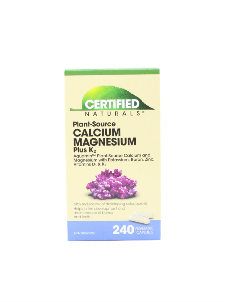 Plant-Source Calcium Magnesium Plus K2