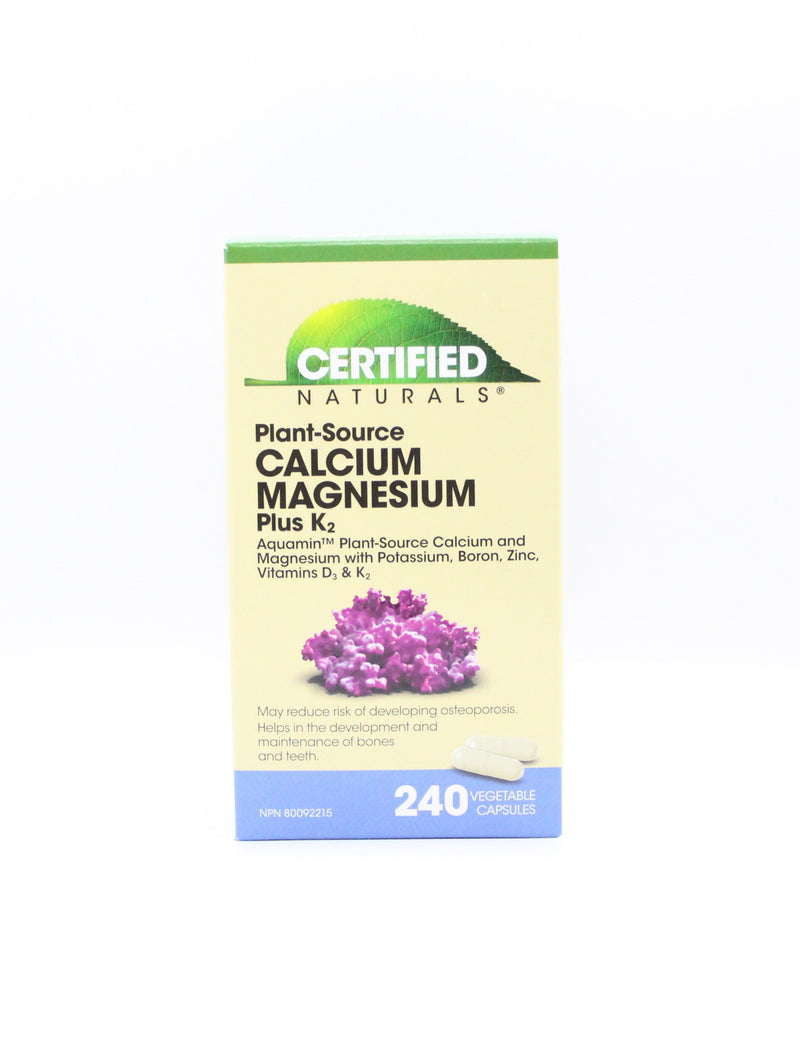 Plant-Source Calcium Magnesium Plus K2