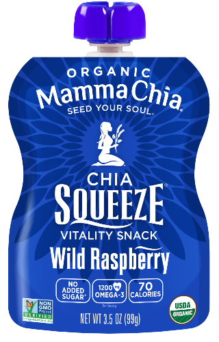 Mamma Chia Organic Wild Raspberry Squeeze Pouch