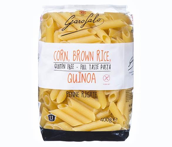 Corn, Brown Rice, Quinoa Penne