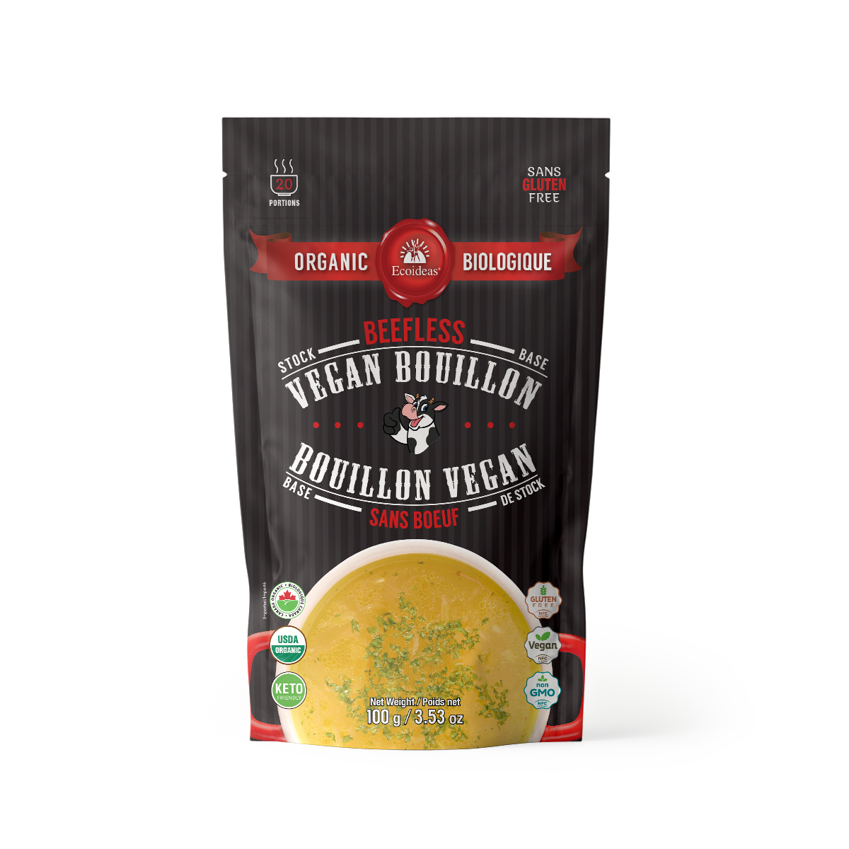 Organic Vegan Beefless Bouillon Powder