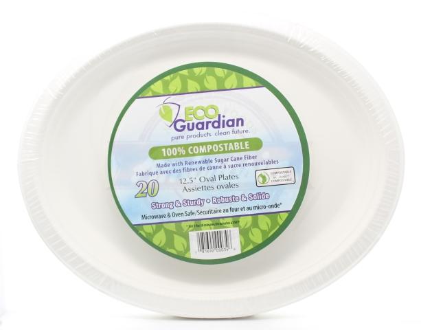 100% Compostable 12.5" Plates