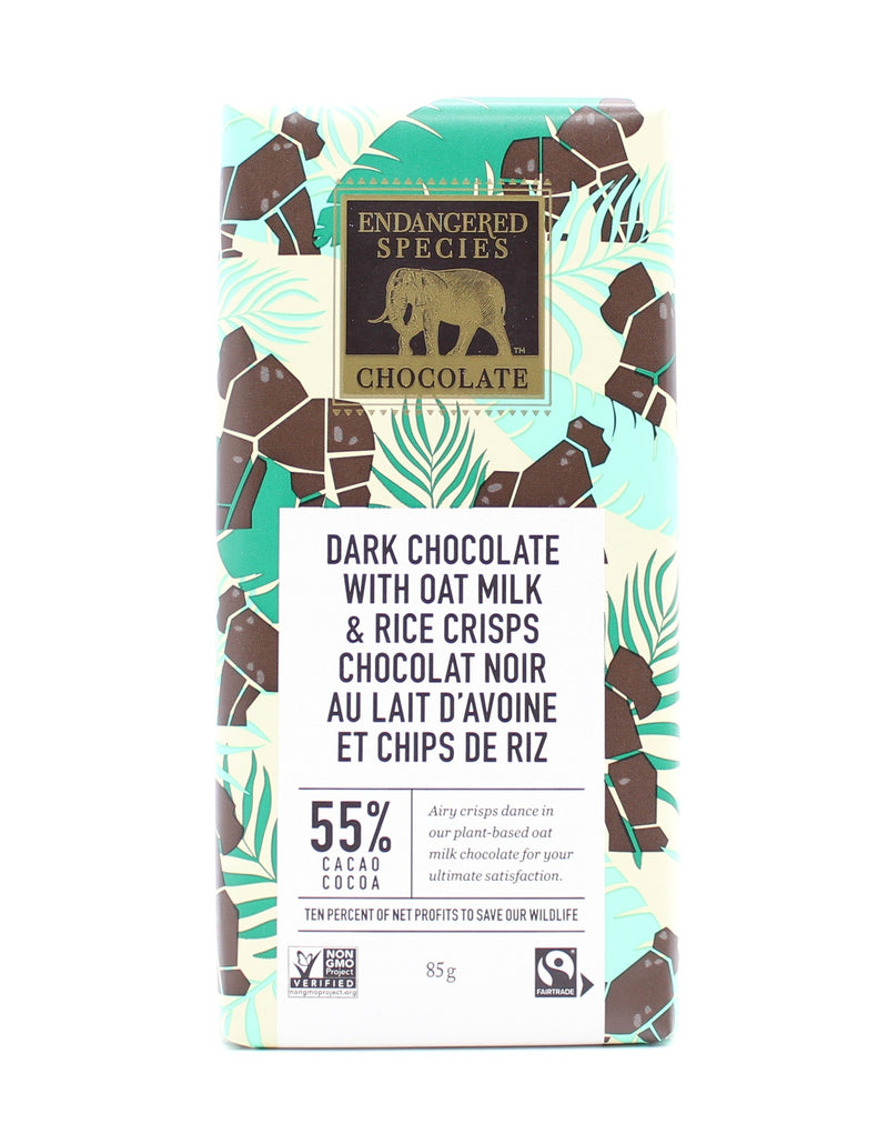 55% Dark Chocolate with Oat Milk & Rice Crisps
